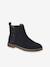 Boots enfant fille cuir et glitter zippées marine - vertbaudet enfant 