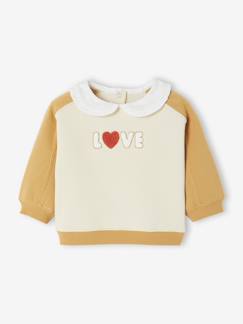Bébé-Pull, gilet, sweat-Sweat-shirt bébé fille col claudine