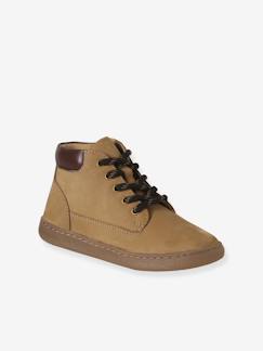 Chaussures-Chaussures garçon 23-38-Boots, bottines-Boots enfant garçon cuir zippées et lacets