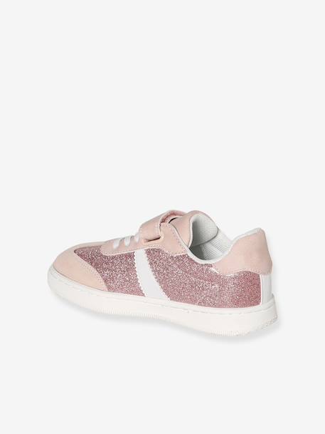 Baskets met klittenband en elastische veters kind collectie kleuterschool rozen+veel roze - vertbaudet enfant 
