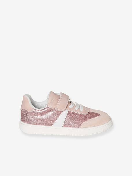 Baskets enfant fille synthétique à scratchs lot rose - vertbaudet enfant 