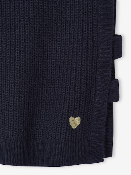 Pull fantaisie sans manche fille marine+olive - vertbaudet enfant 