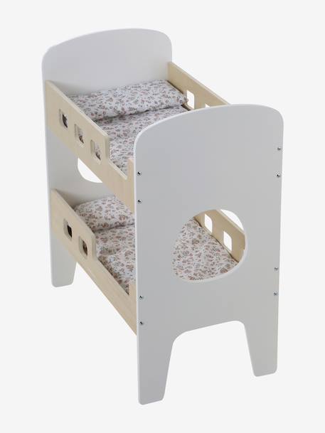 Lit superposé poupon en bois FSC® blanc - vertbaudet enfant 