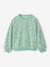 Sweater met pailletten voor meisjes turquoiseblauw+zachtpaars - vertbaudet enfant 