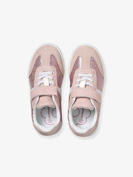 Baskets enfant fille synthétique à scratchs lot rose - vertbaudet enfant 