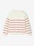 Pull fille marinière fantaisie beige chiné+framboise+marine+rose - vertbaudet enfant 