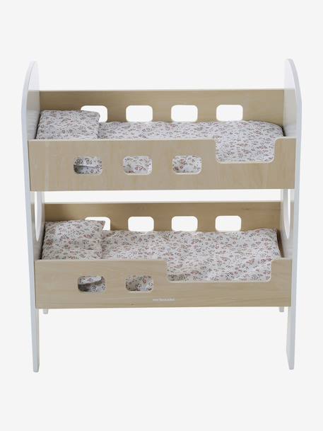 Lit superposé poupon en bois FSC® blanc - vertbaudet enfant 