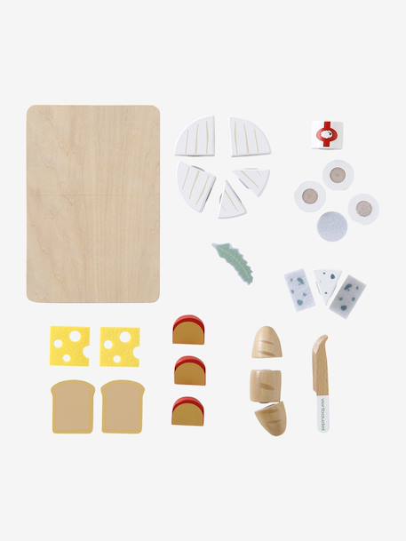 Plateau de fromages en feutrine et bois FSC® bois - vertbaudet enfant 