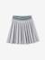 Jupe plissée en molleton fille gris chiné - vertbaudet enfant 