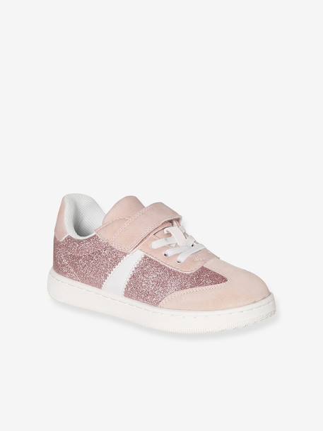 Baskets enfant fille lacets élastiqués lot rose+rose - vertbaudet enfant 