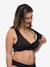 Soutien-gorge cache-coeur de grossesse et d'allaitement en coton bio Noir - vertbaudet enfant 