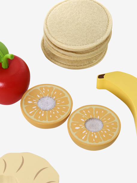 Grand set du petit-déjeuner en feutrine et bois FSC® bois - vertbaudet enfant 