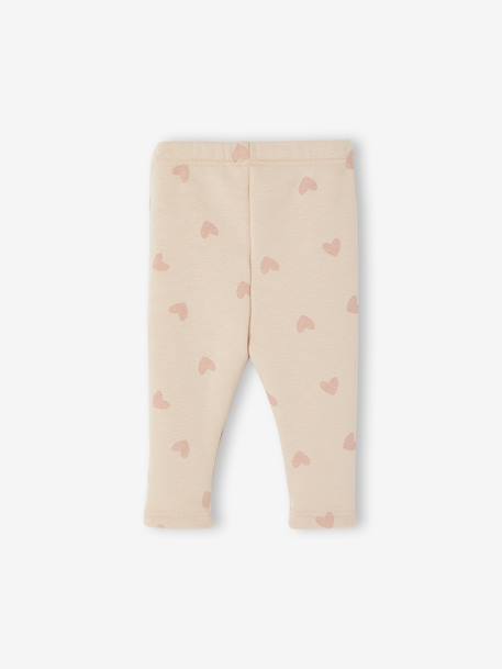 Legging bébé doublé en maille polaire bleu nuit+rose poudré - vertbaudet enfant 
