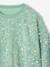 Sweat fille à sequins turquoise - vertbaudet enfant 