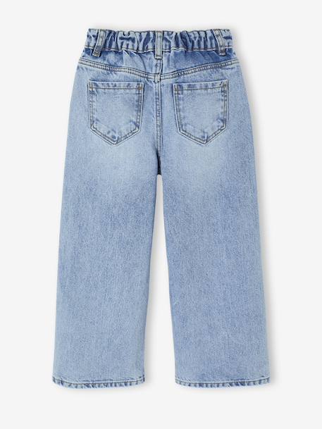 Jean fille large bleu moyen+denim black+denim brut+denim gris+stone - vertbaudet enfant 