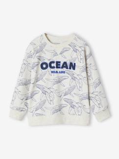 Garçon-T-shirt, polo, sous-pull-Tee-shirt garçon effet sweat imprimé 