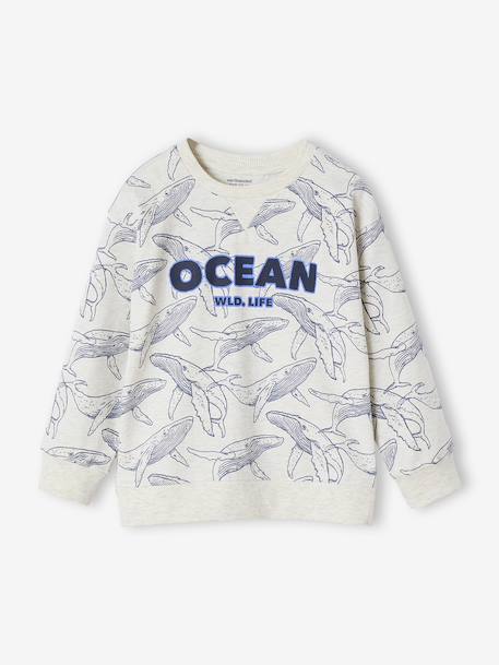 Garçon-Tee-shirt garçon effet sweat imprimé 