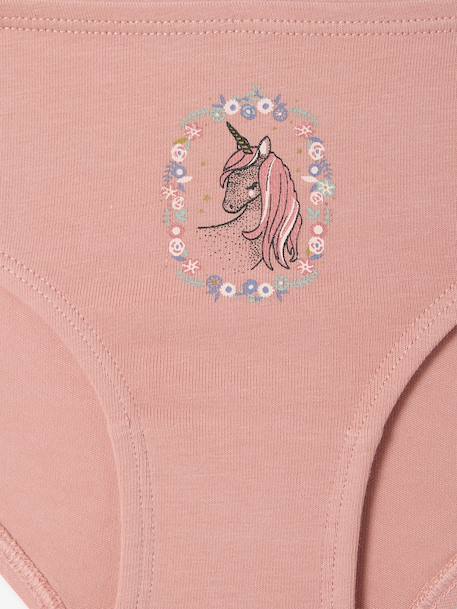 Lot de 5 culottes assorties fille rose - vertbaudet enfant 