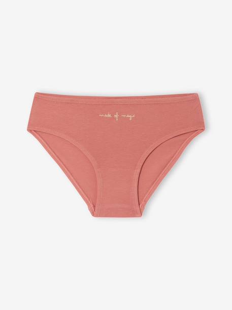 Lot de 5 culottes assorties fille rose - vertbaudet enfant 