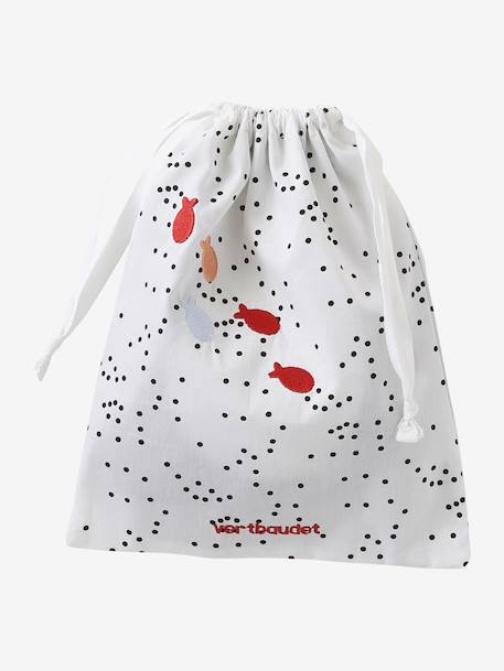 Personaliseerbare platte knuffel pinguïn en rammelaar BANQUISE wit - vertbaudet enfant 