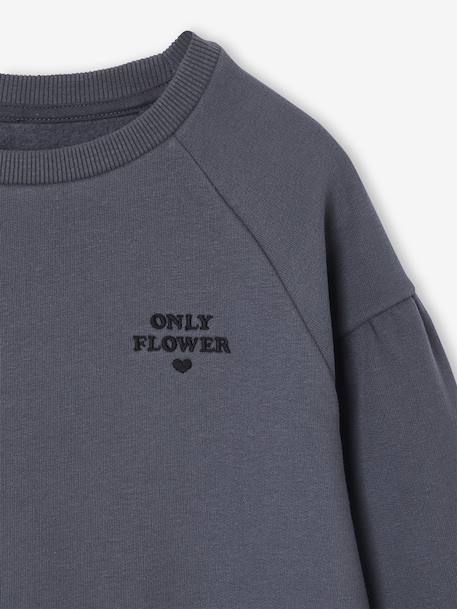 Robe bi-matière fille anthracite+corail - vertbaudet enfant 