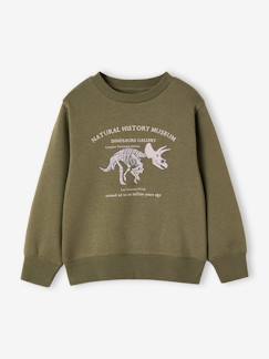 Garçon-Pull, gilet, sweat-Sweat garçon col rond motif placé 