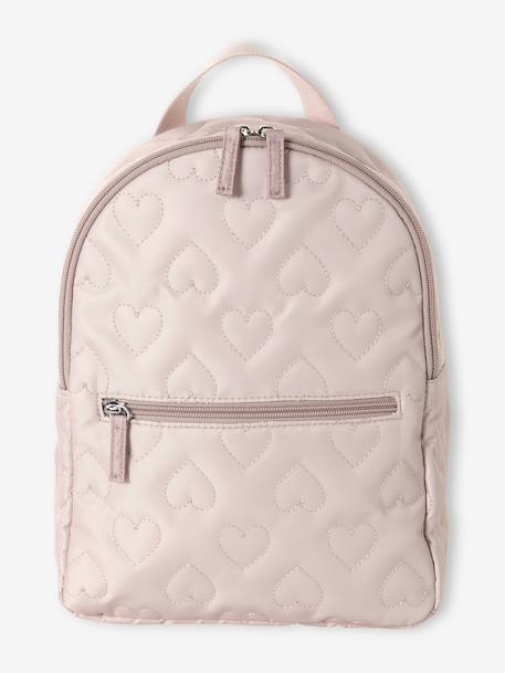Sac à dos fille maternelle motifs coeurs rose poudré - vertbaudet enfant 
