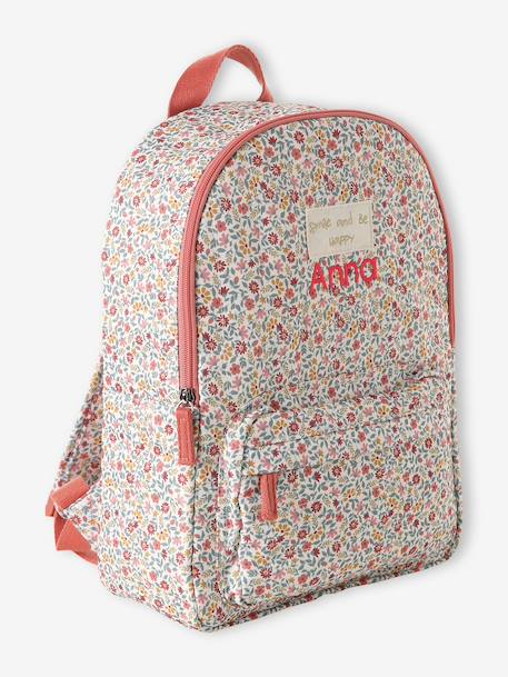 Sac à dos fille personnalisable Bergamotte rose poudré - vertbaudet enfant 