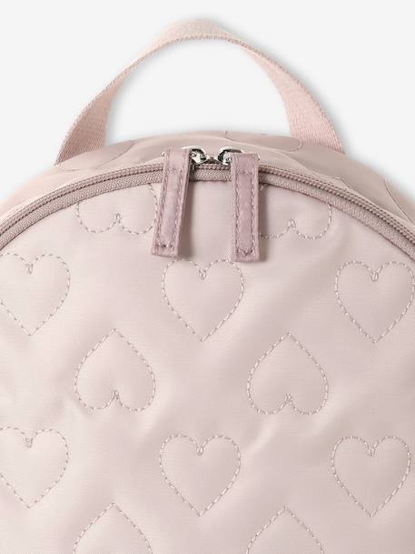 Rugzak voor de kleuterschool voor meisjes met hartenprint roze (poederkleur) - vertbaudet enfant 
