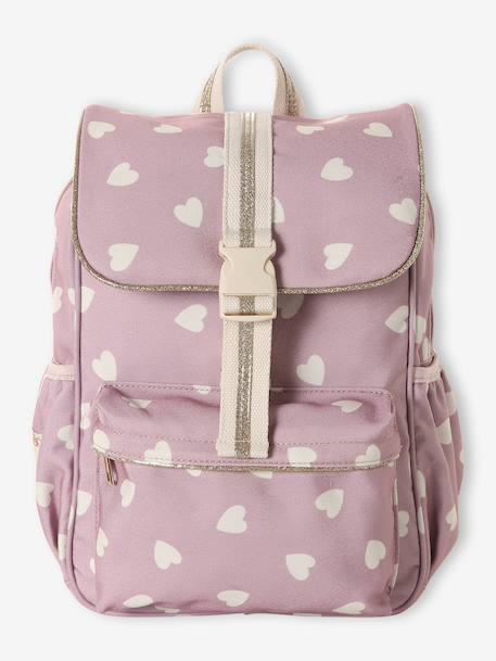 Sac à dos fille coeurs mauve - vertbaudet enfant 