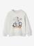 Sweat garçon col rond motif placé blanc chiné+bleu nuit+kaki - vertbaudet enfant 