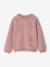 Sweater met knopen in reliëf voor meisjes rouge - vertbaudet enfant 