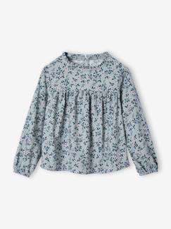 -Blouse fille imprimée fleurs 
