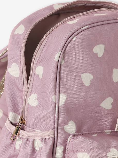 Sac à dos fille coeurs mauve - vertbaudet enfant 