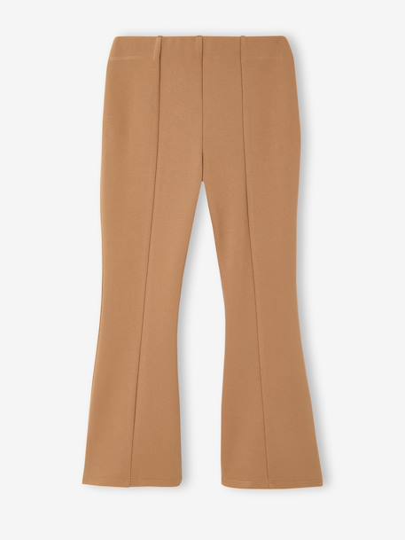 Legging fille flare camel+noir - vertbaudet enfant 