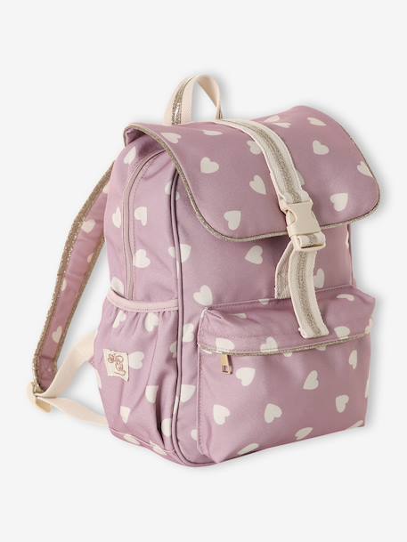 Sac à dos fille coeurs mauve - vertbaudet enfant 