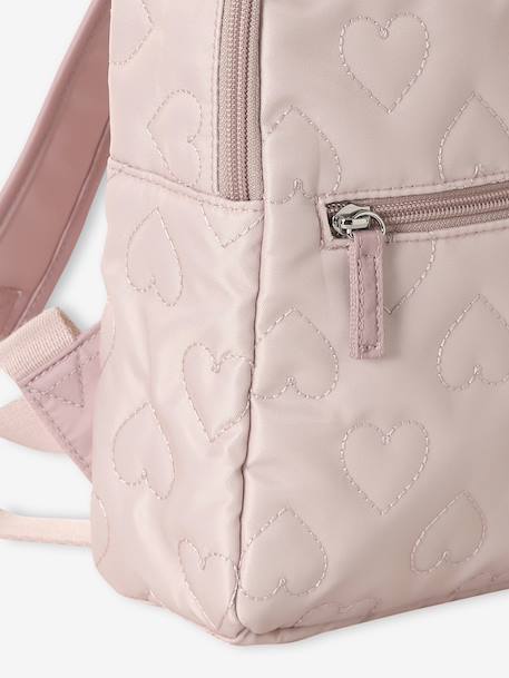 Sac à dos fille maternelle motifs coeurs rose poudré - vertbaudet enfant 