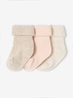 Bébé-Chaussettes, Collants-Lot de 3 paires de chaussettes bébé unies