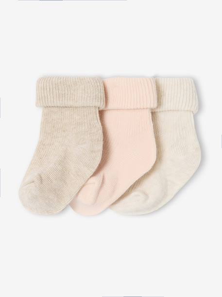 Bébé-Lot de 3 paires de chaussettes bébé unies