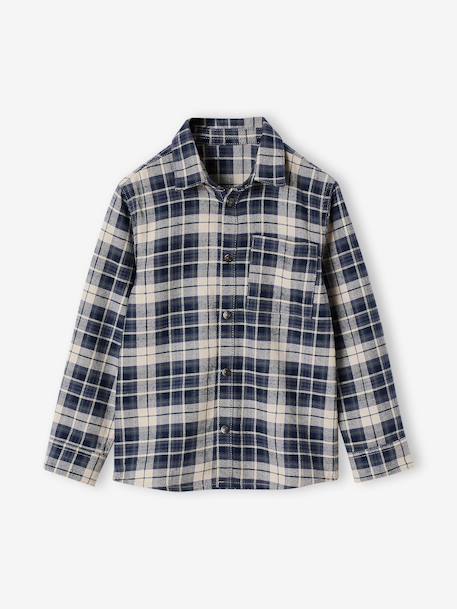 Garçon-Chemise à carreaux en flanelle garçon