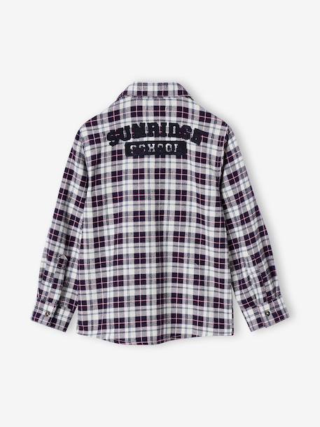 Chemise flanelle à carreaux garçon carreaux bleu - vertbaudet enfant 