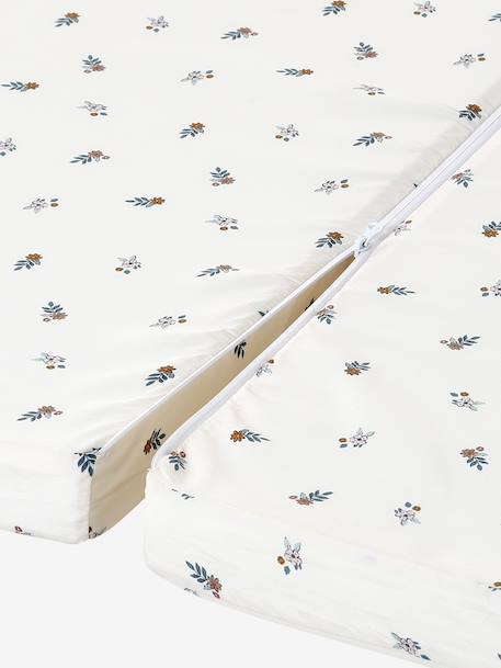 Tapis de motricité pliable et déhoussable beige+écru+vert sauge - vertbaudet enfant 