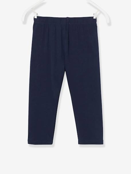 Legging meisje tot halverwege de kuit MARINE GRIJS+WIT+zwart - vertbaudet enfant 