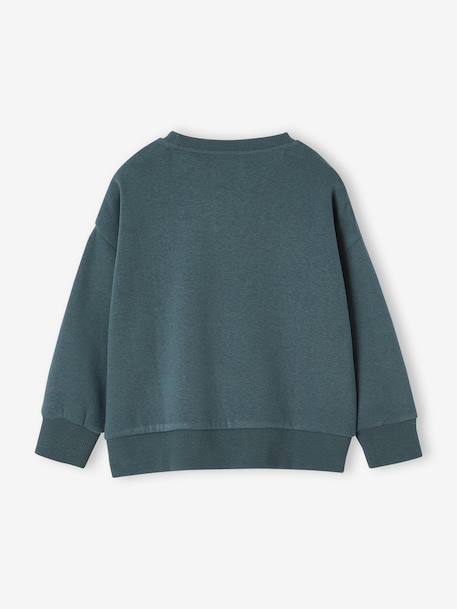 Lot 2 Sweats Unis Manches Longues Garçon vert d'eau - vertbaudet enfant 