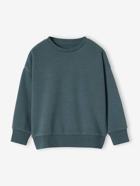 Set van 2 effen sweaters met lange mouwen voor jongens blauwgroen - vertbaudet enfant 