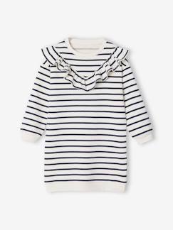 -Robe en molleton à volant fille