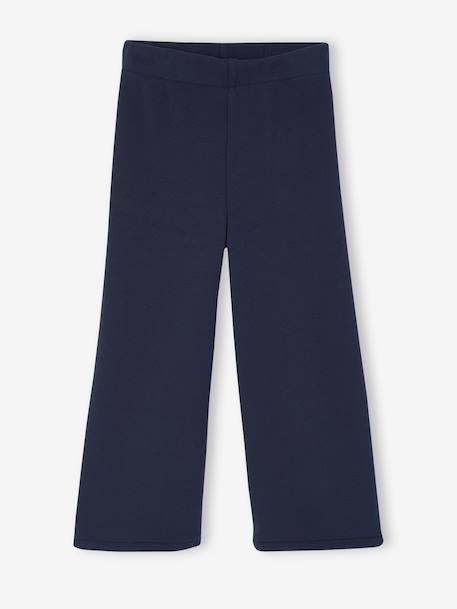 Legging fille large doublé maille polaire marine+vert émeraude - vertbaudet enfant 