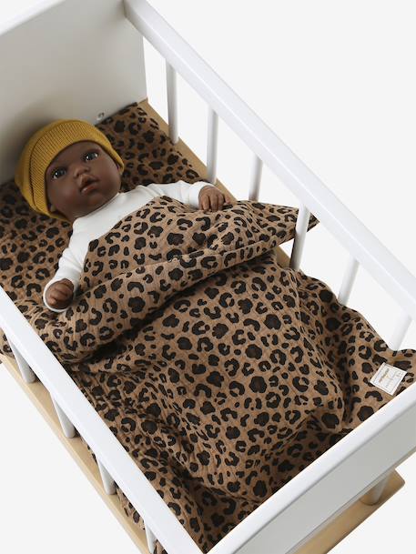Couette et oreiller poupon Vertbaudet et Envie de fraise marron - vertbaudet enfant 