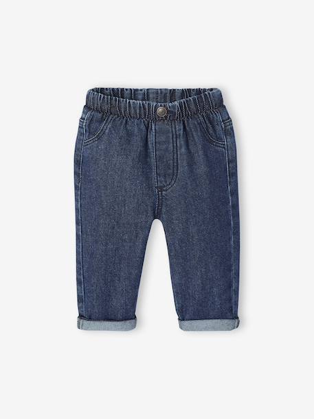 Jean denim bébé denim brut+denim gris - vertbaudet enfant 