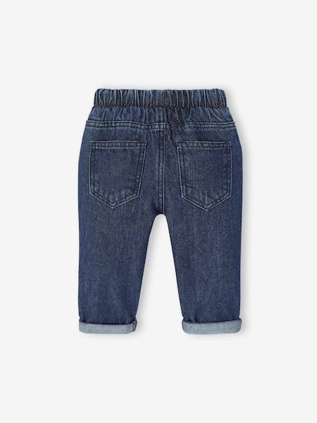 Jean denim bébé denim brut+denim gris - vertbaudet enfant 